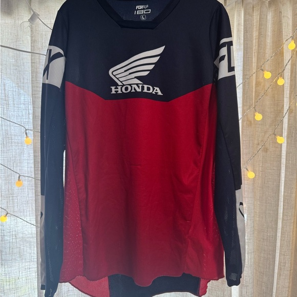 Honda Other - Honda Red and Black Long Sleeve Jersey